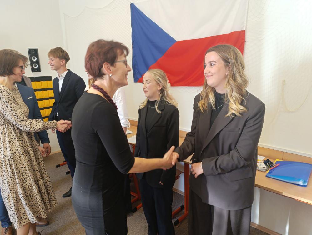 První den ústních maturit třídy 4.A