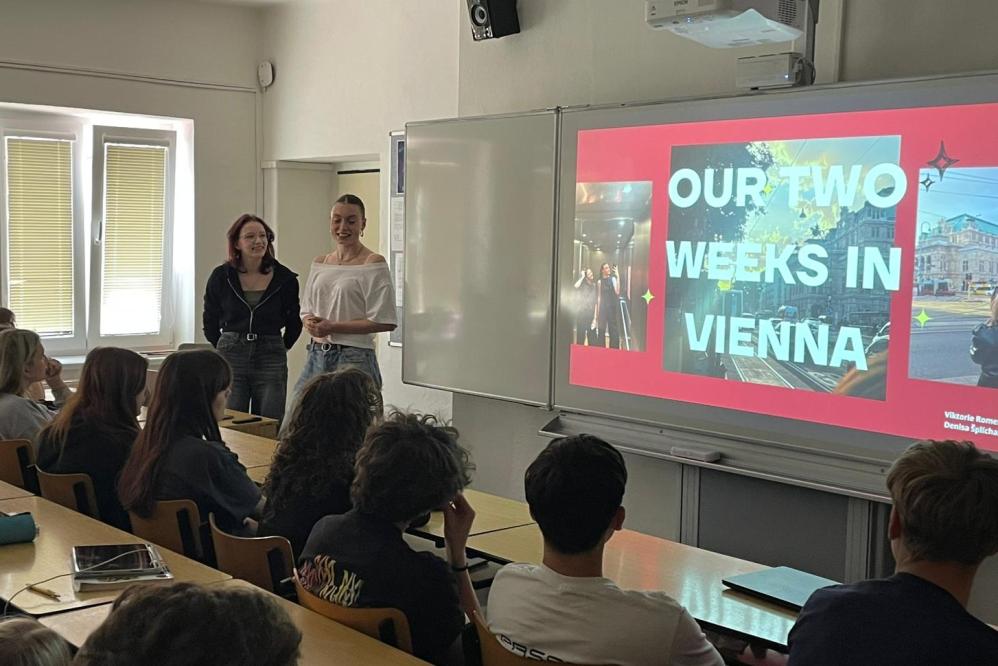 Prezentace stáží ve Vídni inspirovaly další studenty