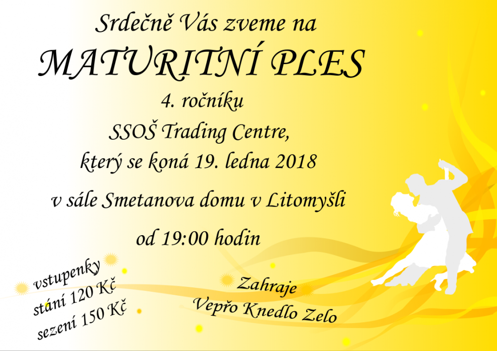 Pozvánka na maturitní ples