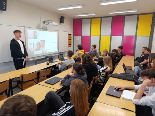 Studenti představili své stáže a zážitky z Vídně mladším ročníkům