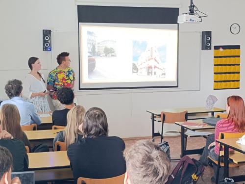 Stážisté z Vídně sdíleli své zkušenosti se spolužáky